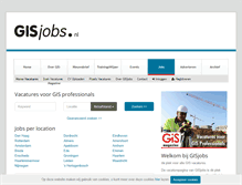 Tablet Screenshot of gisjobs.nl