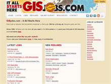 Tablet Screenshot of gisjobs.com